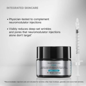 SkinCeuticals P-TIOX Anti-Wrinkle Cream shown as part of a skincare routine that complements neuromodulator treatments