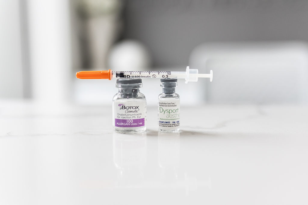 Botox Cosmetic and Dysport Aesthetic vials at Distinct Medical Aesthetics in Oakville