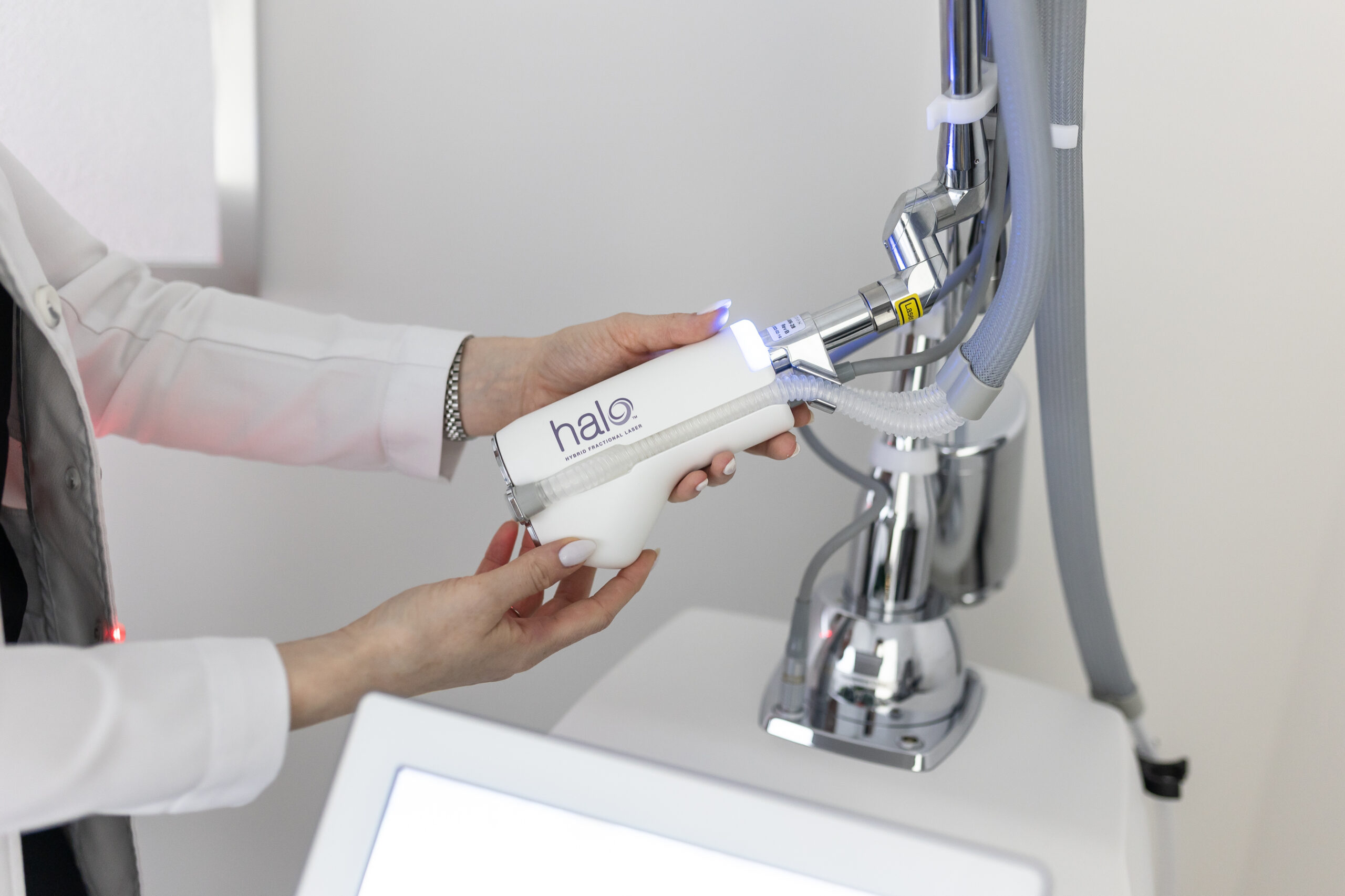 HALO laser handpiece at Distinct Medical Aesthetics in Oakville