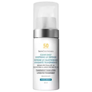 SkinCeuticals Clear Daily Soothing UV Defense SPF 50 in a 30 mL pump bottle