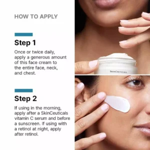 How to apply SkinCeuticals Emollience to the face, neck and chest